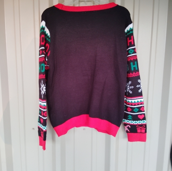 Women's Grumpy Cat Ugly Christmas Sweater Size XL 15-17 - Picture 6 of 6